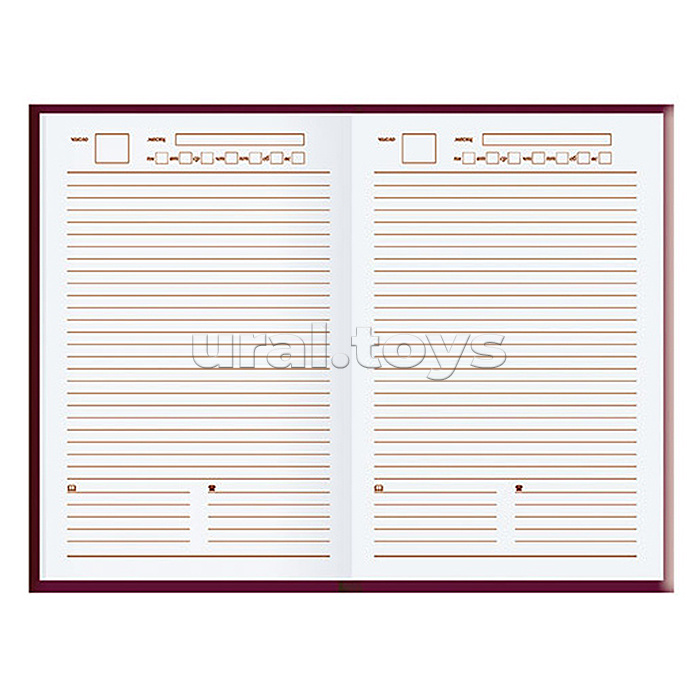 Ежедневник учителя А5 288стр.,7Бц, Уф-лак "Малинка"