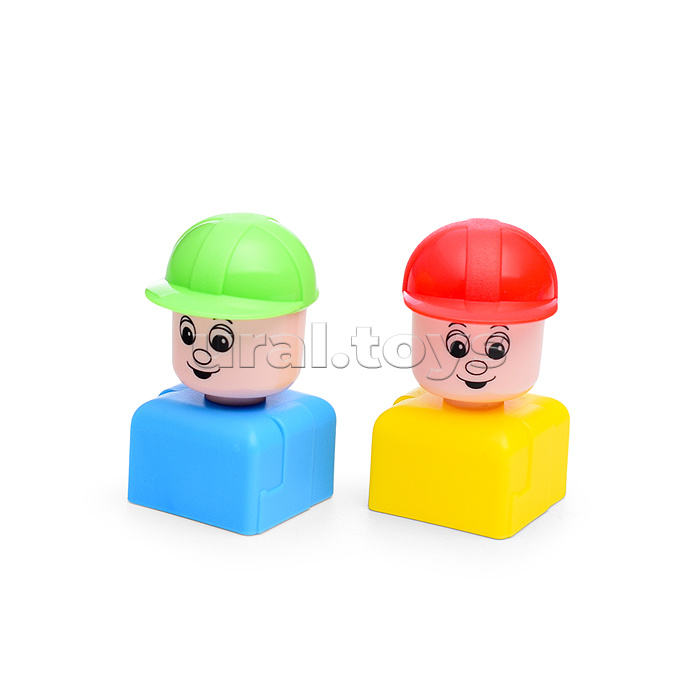 Конструктор "Строитель" (76 элементов) (в пакете)