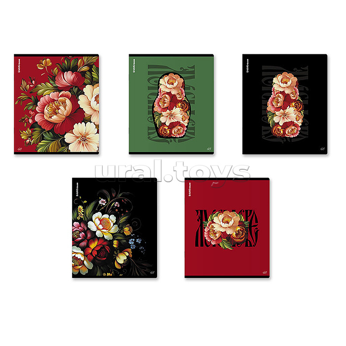 Тетрадь 48л. клетка "Folk Motives" твин-лак