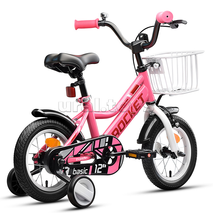 Велосипед 12" Rocket Basic, цвет розовый