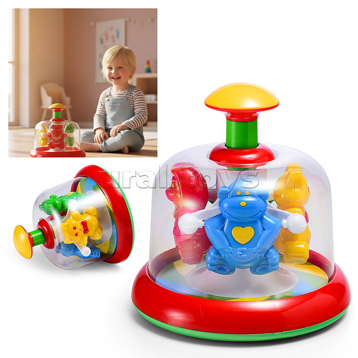 Юла-карусель "Домашние любимцы" (в п/пакете)