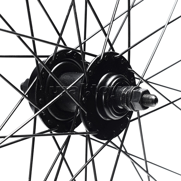 Колесо велосипедное 27,5" переднее, алюминий, диск 6-болт, с гайками