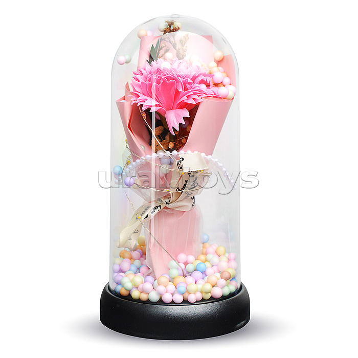 Светильник "Гвоздика" в коробке (розовый)