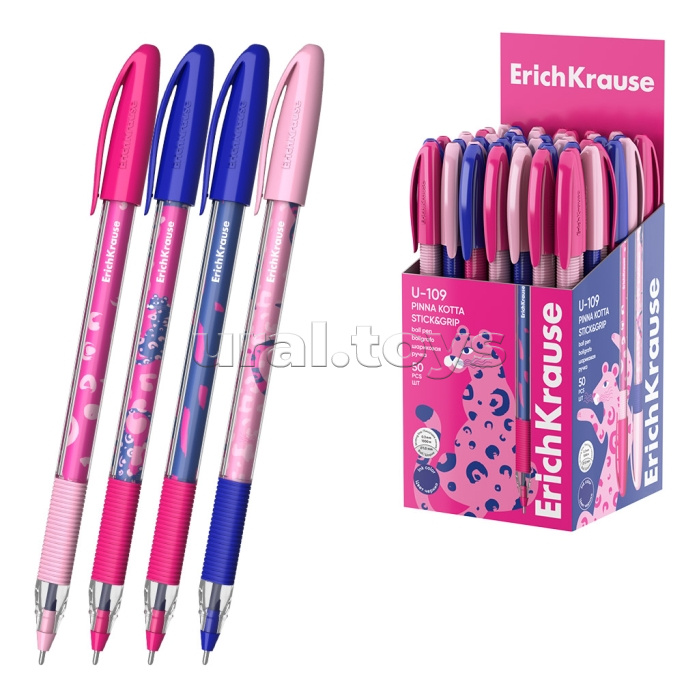 Ручка шариковая U-109 Stick&Grip Pinna Kotta 1.0, Ultra Glide Technology, цвет чернил синий (в коробке по 50 шт.)