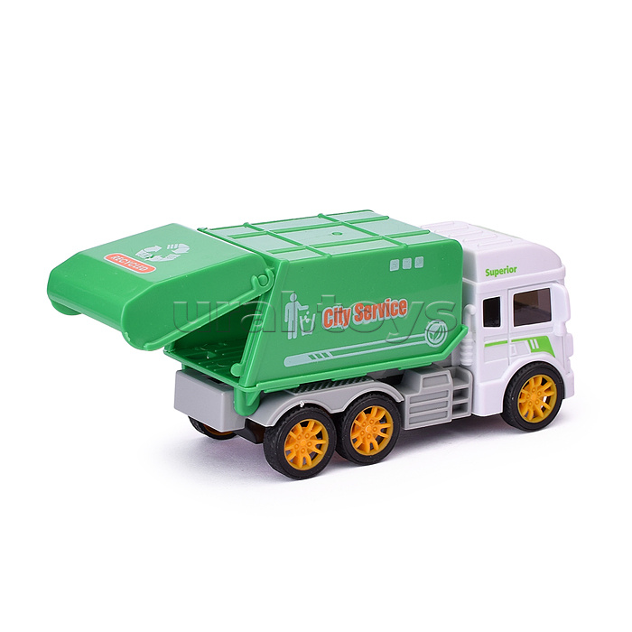 Машина "Мусоровоз" 4 вида, в пакете