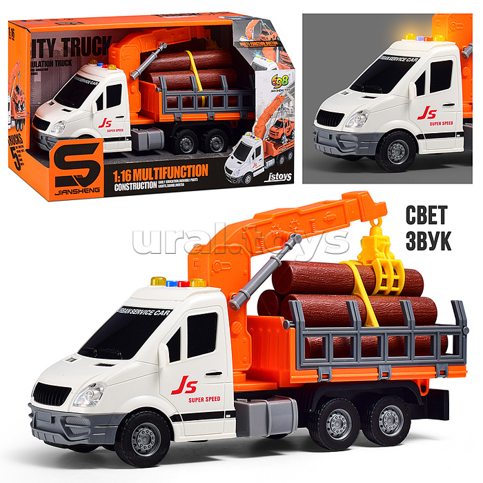 Машина "ЭкоЛесник" 1:16 (свет, звук) в коробке