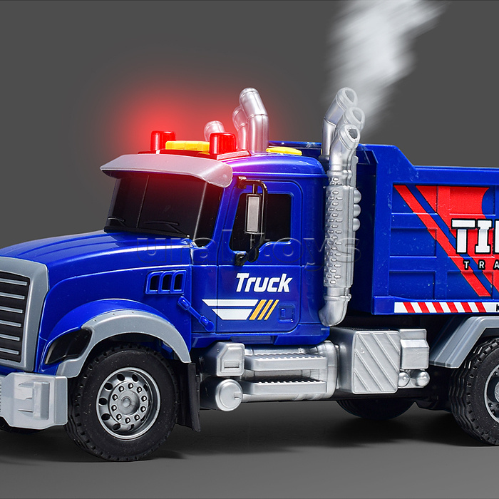 Машина "Самосвал" на батарейках, в коробке