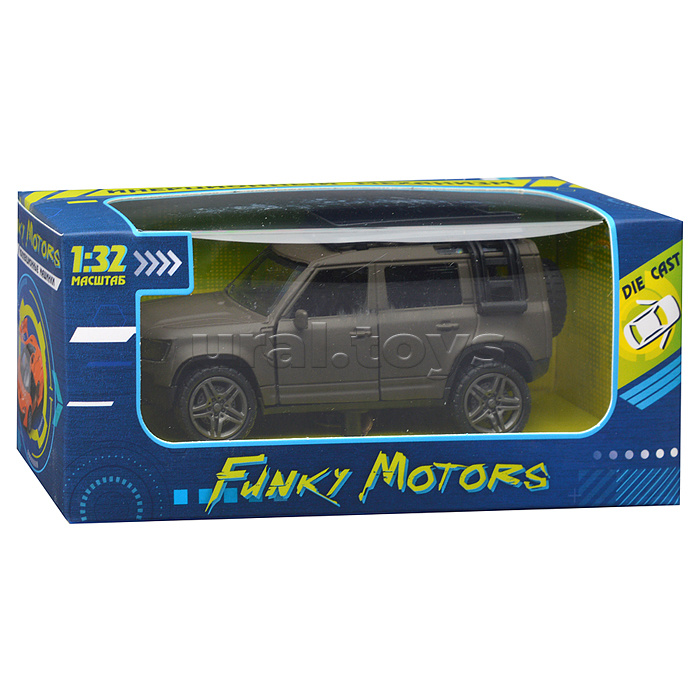 Черная инерционная машинка Внедорожник die-cast,1:32, открывающиеся двери Черная инерционная машинка Внедорожник die-cast,1:32, открывающиеся двери