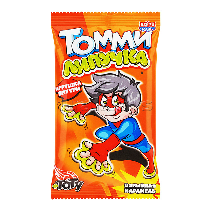 Взрывная карамель с татуировкой "Томми-липучка" 1гр*30шт