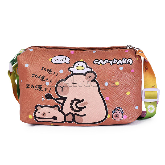 Сумочка детская "Дружные капибары" 19*14*6 см.