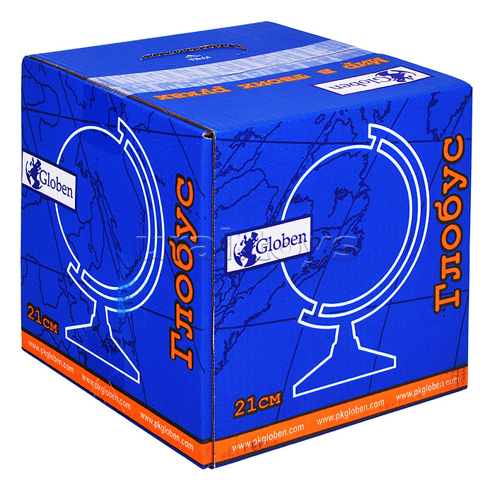 Глобус Земли физико-политический 210мм с подсветкой Классик Евро