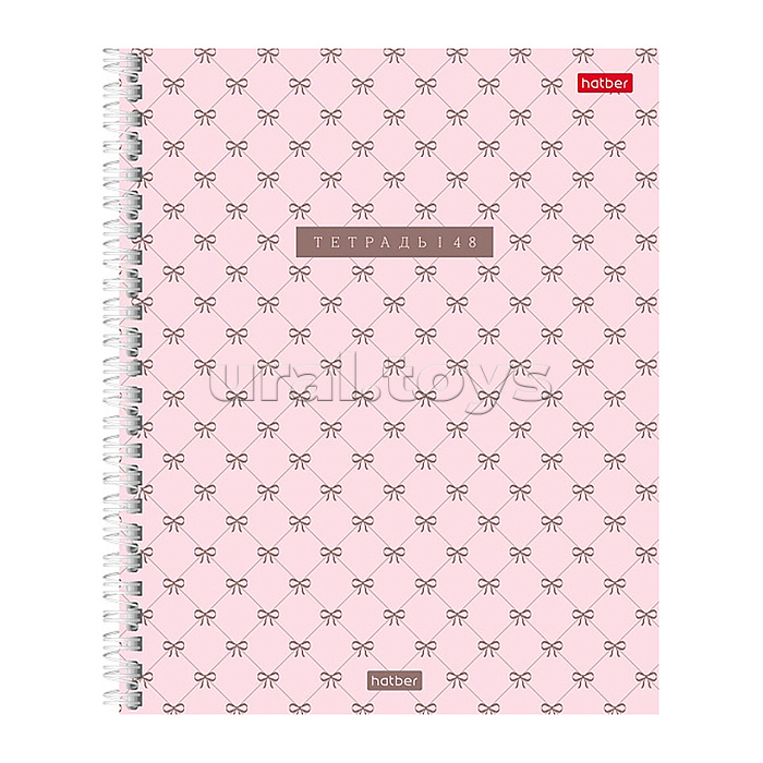 Тетрадь 48л. клетка "Нежные акценты" А5ф 60-65г/кв.м на гребне тиснение перфорация на отрыв 4 диз