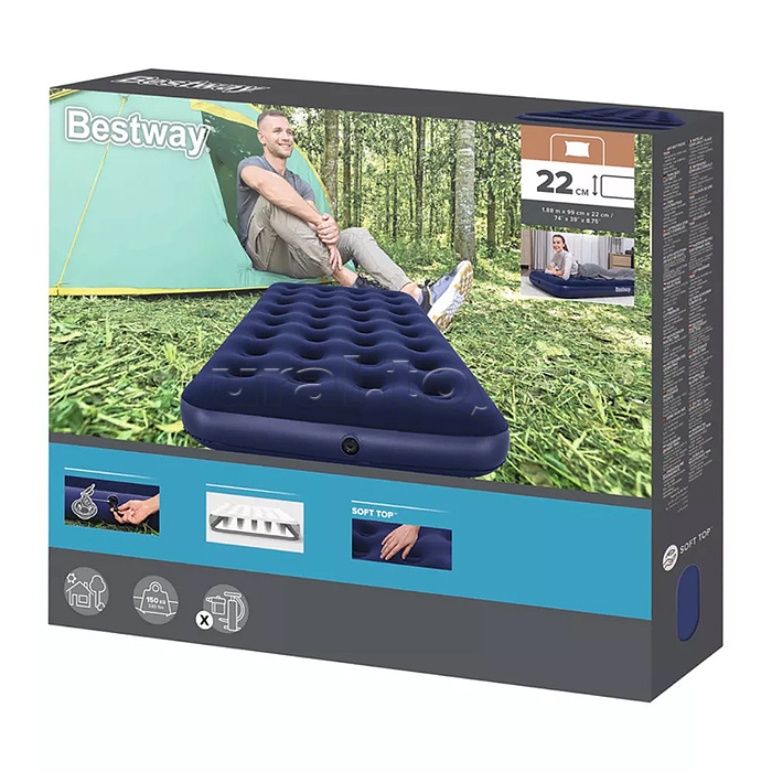 Матрас надувной Bestway 67001 188х99х22см