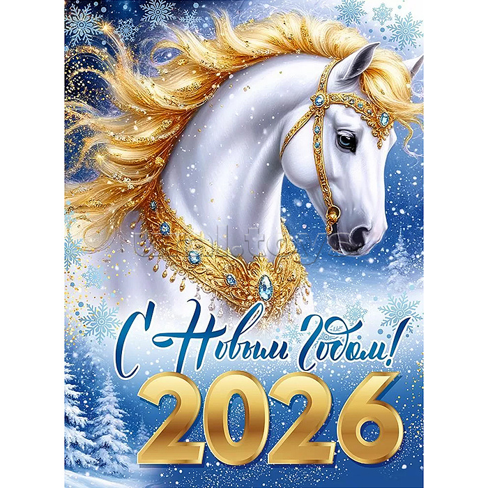 Плакат "С Новым годом!" (символ года)