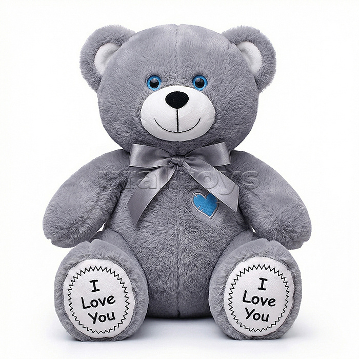 Медведь Фил, 30 см сидя, серый