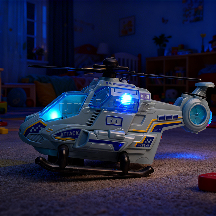 Вертолет "Парящая машина-2" на батарейках, с распылением, в коробке