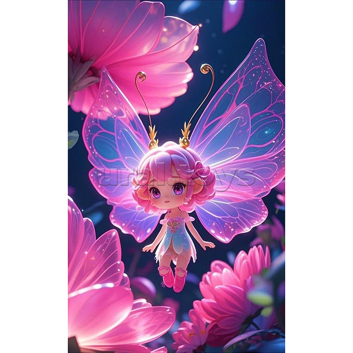 Мозаика алмазная "Фея цветов" 20*30 см.