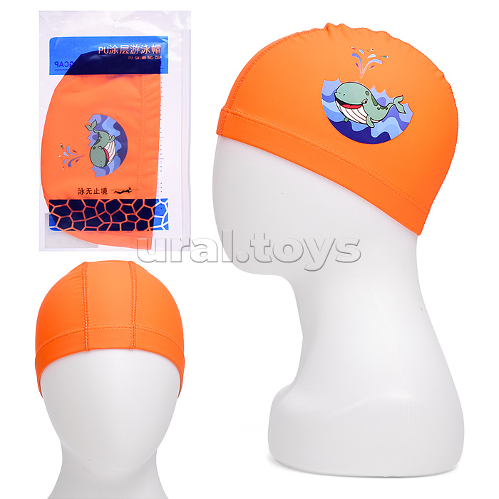 Шапочка для плавания с рисунком, в ассортименте, в пакете