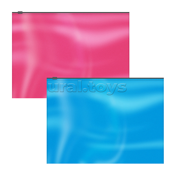 Набор из 4 zip-пакетов пластиковых Glossy Bubble Gum, арома, A4, непрозрачный, ассорти Набор из 4 zip-пакетов пластиковых Glossy Bubble Gum, арома, A4, непрозрачный, ассорти