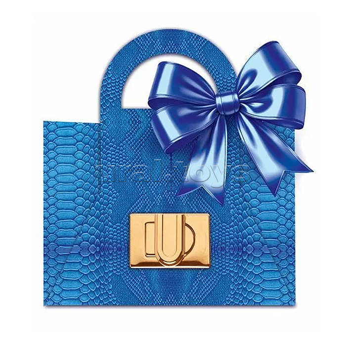 Конверт для денег "Сумочка "Ультрамарин" с атласной лентой"