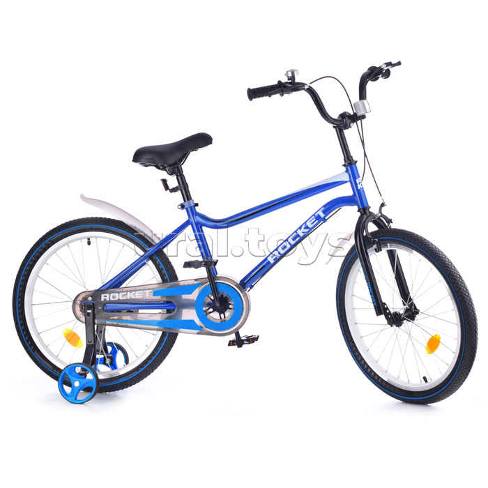 Велосипед детский 2-х колесный 20" ROCKET, цвет синий, модель 2023 года