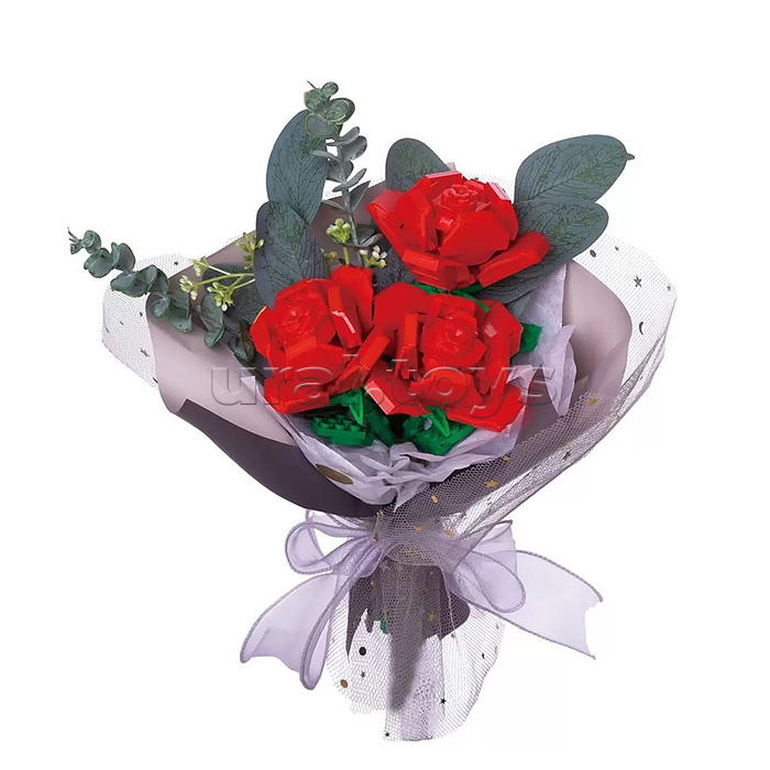 Конструктор "Букет с розами"  285 дет., в коробке