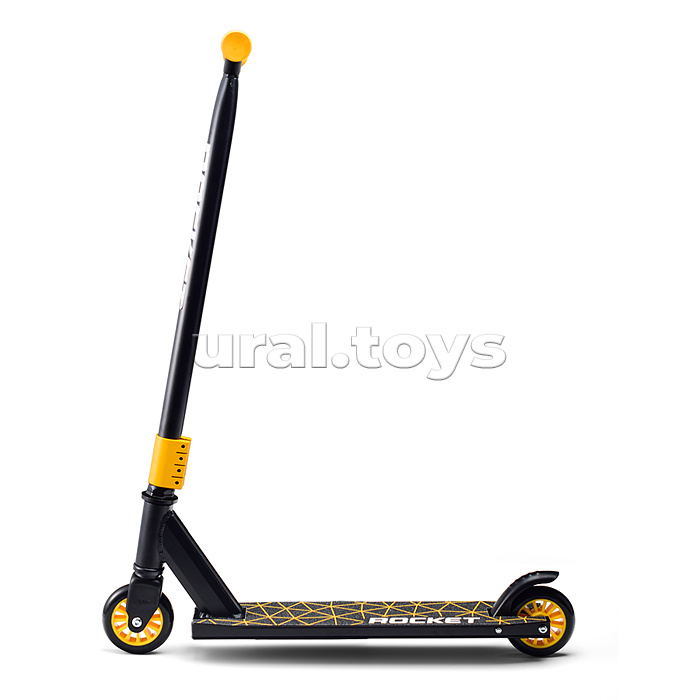 Самокат-снегокат трюковой в коробке (золотой)