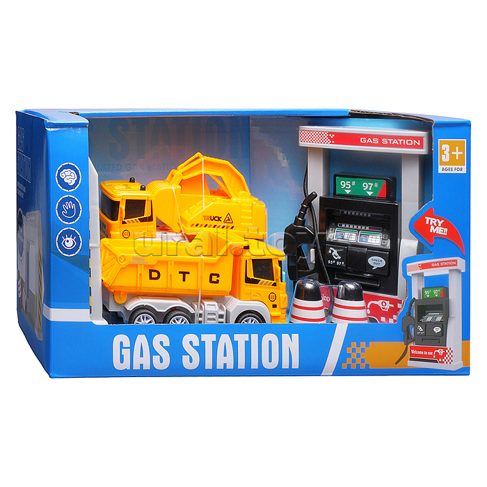 Заправочная станция "Строительная техника" в коробке