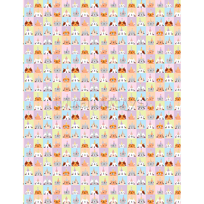 Упаковочная бумага "Bithday friends", глянц. 70*100см, 80г/м2 Упаковочная бумага "Bithday friends", глянц. 70*100см, 80г/м2