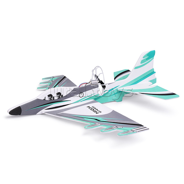 Самолет "Воздушное судно-2" цвет (зеленый), в коробке