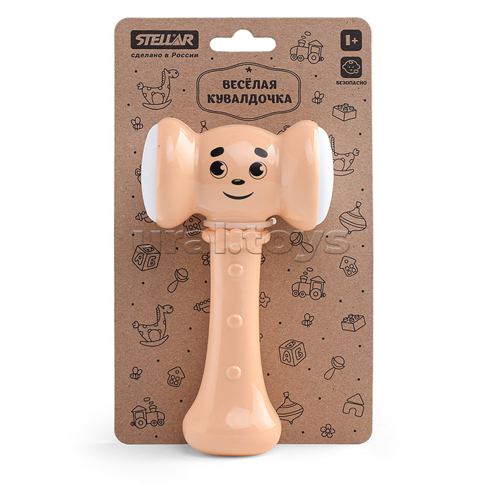 Погремушка "Веселая кувалдочка" Коллекция "Зефир"