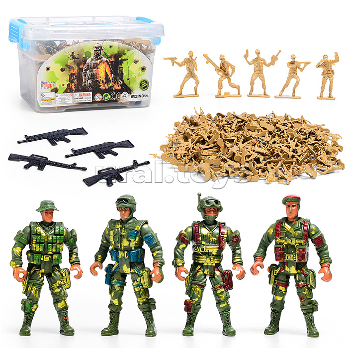 Набор солдатиков"Непобедимый отряд" в коробке