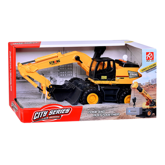 Машина "Могучий ковш" (свет, зук) в коробке