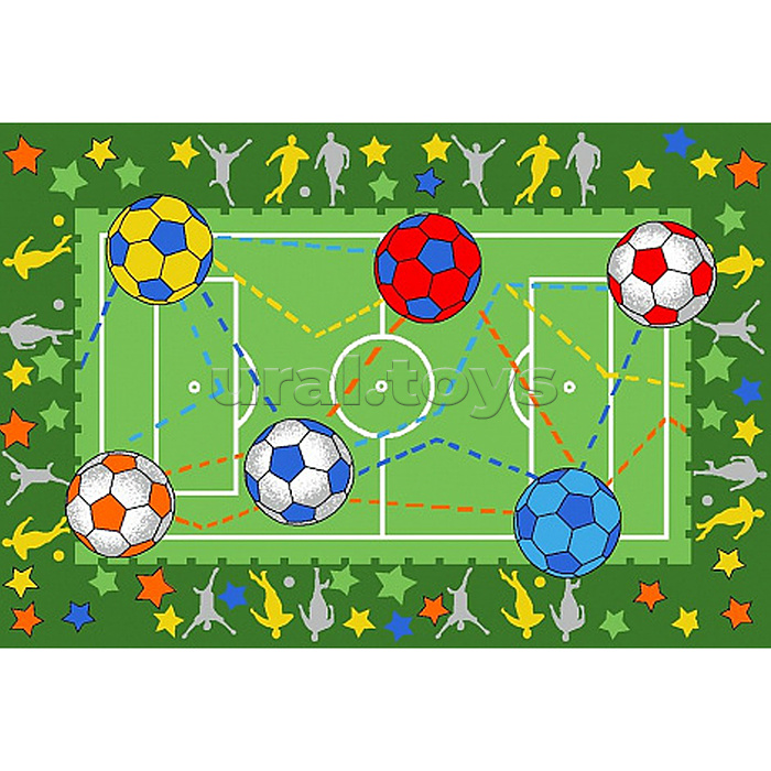 Ковер "Футбол" дет. 1х1,5 прямоугольный