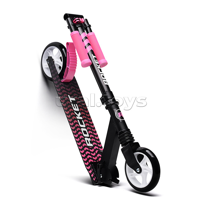 Самокат детский ROCKET, алюминиевый, колеса PU, 145 мм, розовый