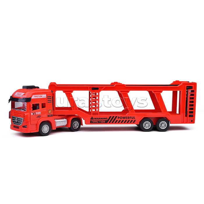 Машина "Автовоз-пожарный"(свет, звук) в коробке