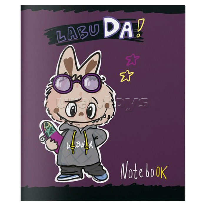Тетрадь 48л. клетка А5 скрепка S "Лабу-Да!" Твин лак
