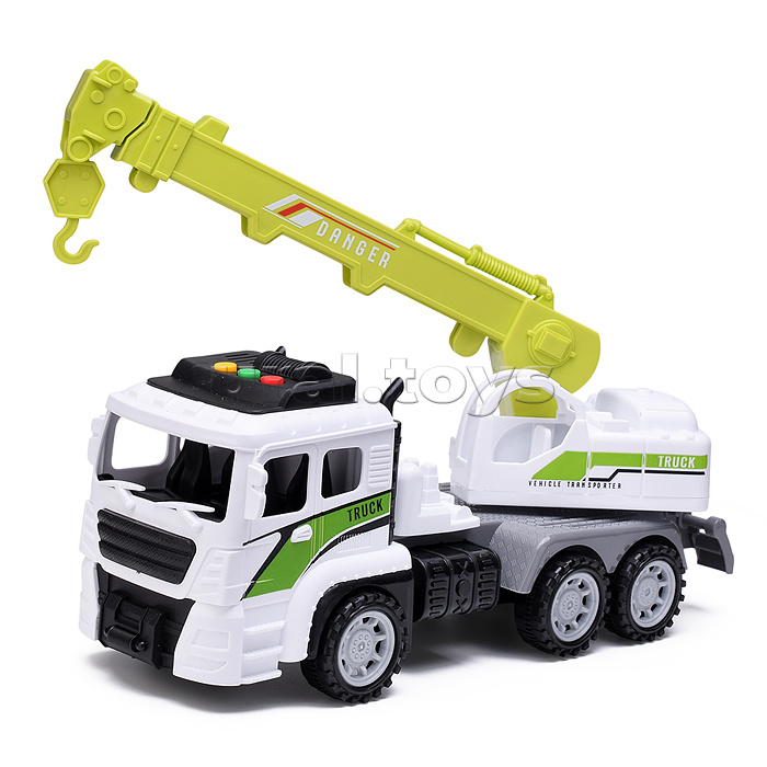 Машина "Грузовик с вышкой" на батарейках, в коробке