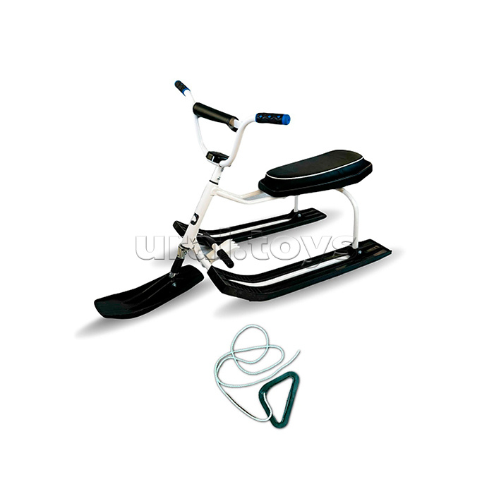 Игрушка Снегокат детский 214 "Drive" разборный с высокой рамой, с рисунком и высоким рулем (Белый)