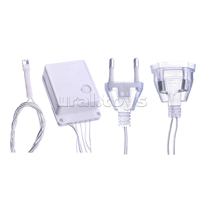 Электрогирлянда 9м, 100 ламп, теплый