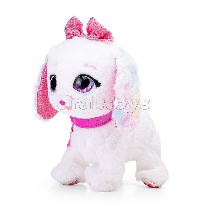 Собака "Боня" (сидит, лежит, ходит, издает звуки) в коробке