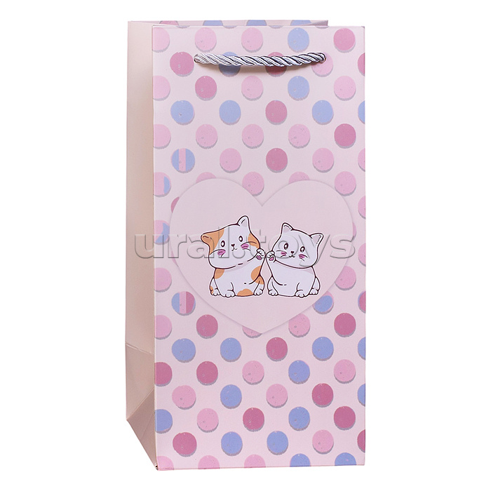 Пакет подарочный "Нежный подарок" 24,5*12*10см.