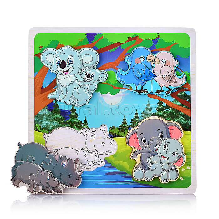 Пазл-вкладыш "Дикая природа"