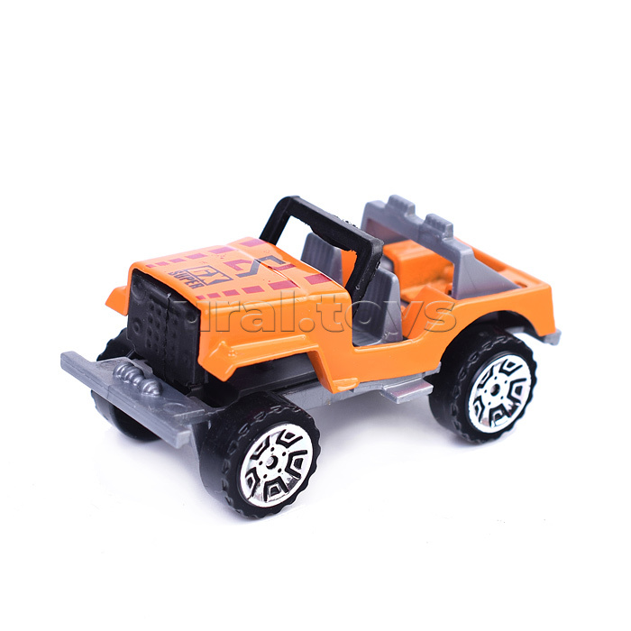 Эвакуатор инерц, металлическая кабина, металлическая мини машина, желтый