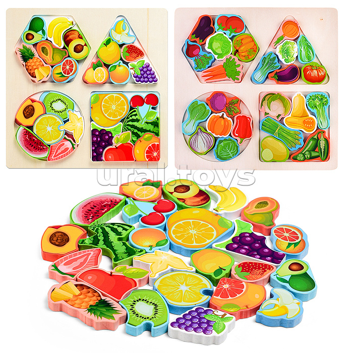 Пазл-вкладыш "Овощи"