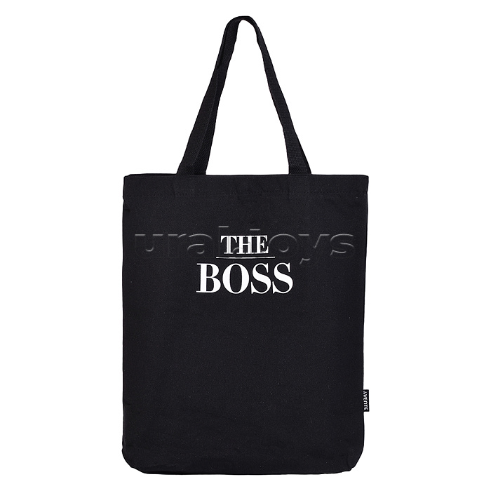 Сумка-шоппер "The BOSS" 34х43,5x8 см, расширение дна 8 см, канвас, 1 отделение на молнии и магнитной кнопке, 1 внутренний карман на молнии, с рисунком Сумка-шоппер "The BOSS" 34х43,5x8 см, расширение дна 8 см, канвас, 1 отделение на молнии и магнитной кнопке, 1 внутренний карман на молнии, с рисунком