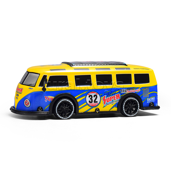 Машина "Мини-автобус" 1:18, свет, звук, в коробке