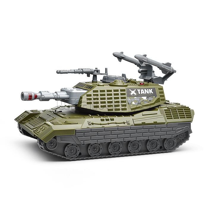 Танк "Ударная сила" (свет, звук) в коробке