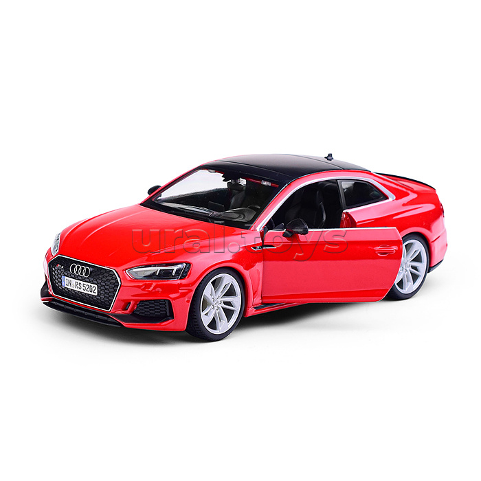 Машинка die-cast Audi RS 5 Coupe, 1:24, красная, открывающиеся двери