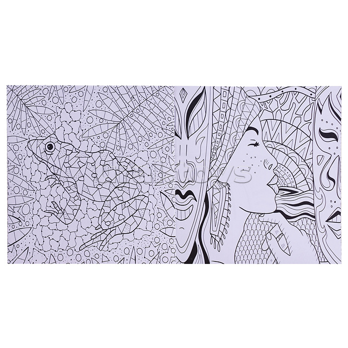 Раскраска-антистресс.Тропические сады.